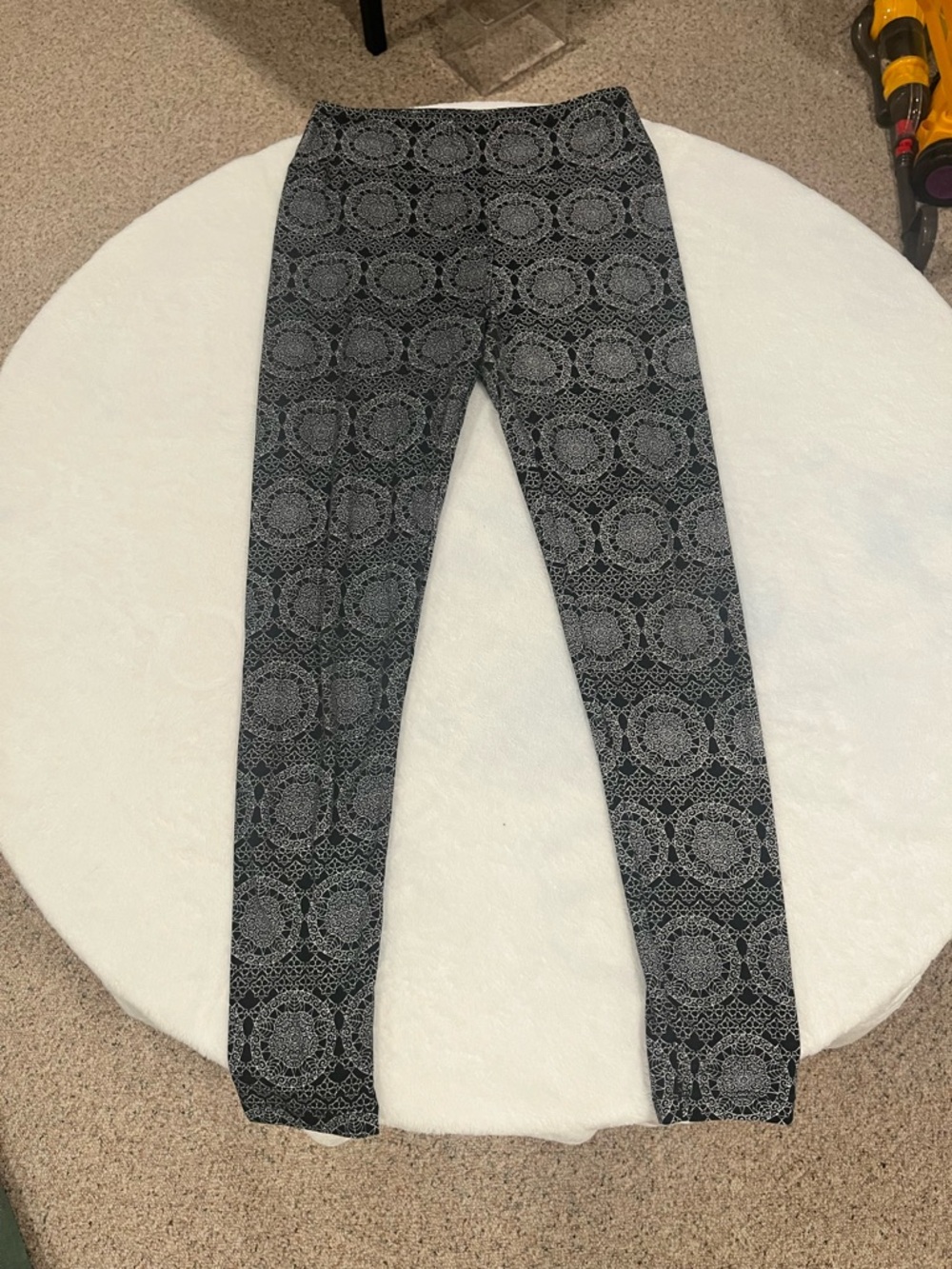 LuLaRoe One Size Black & White Mandala Leggings